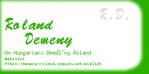 roland demeny business card